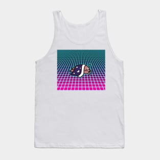 Sleepy Sloth Vaporwave Tank Top